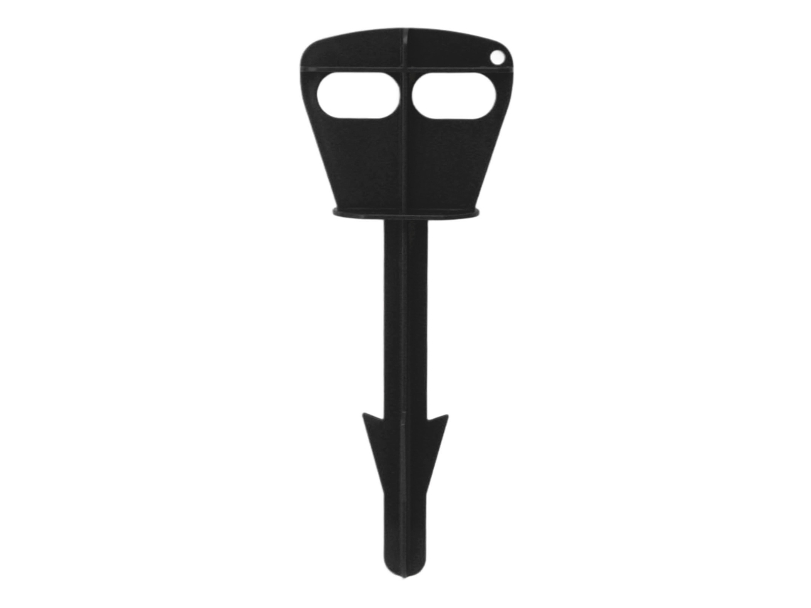 Herramienta de plástico para la extracción de colillas, ideal para cazadores, ciervos, ganado grande, limpieza anal, color gris.