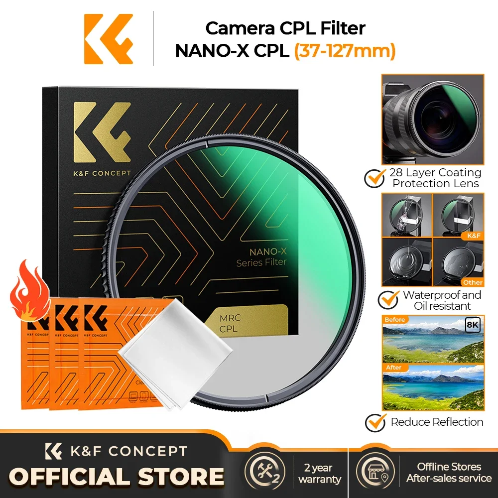 Filtro Cpl Nano-x de 52 mm, polarizador circular, 28 capas múltiples, color rosa
