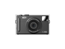 Cámara digital compacta 1080p 48mp Pantalla LCD de 3.0 pulgadas Enfoque automático Zoom digital 16x Antivibración Flash incorporado Negro Yizhood
