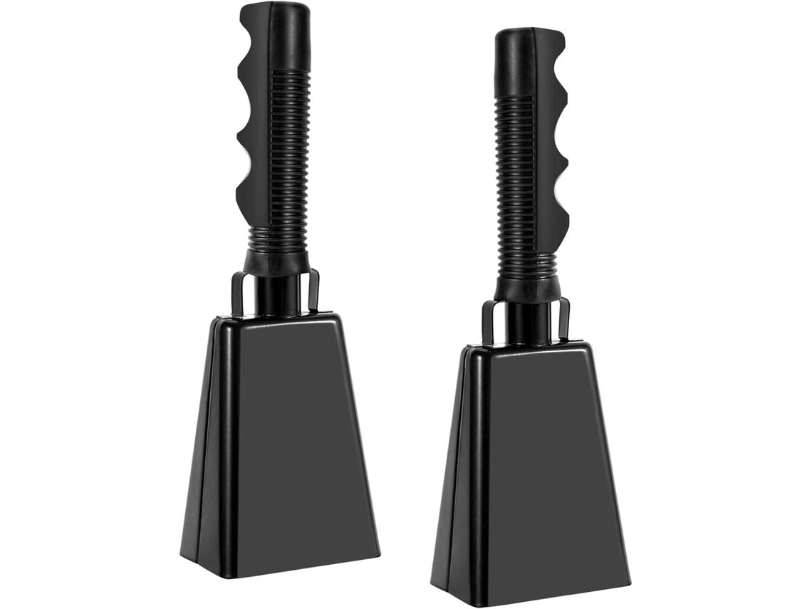 Campana De Alerta Para Granja, Campanillas De Mano, Instrumentos Musicales, Cencerro De Acero De 9 Pulgadas Con Asa, Generadores De Ruido Para Fiestas
