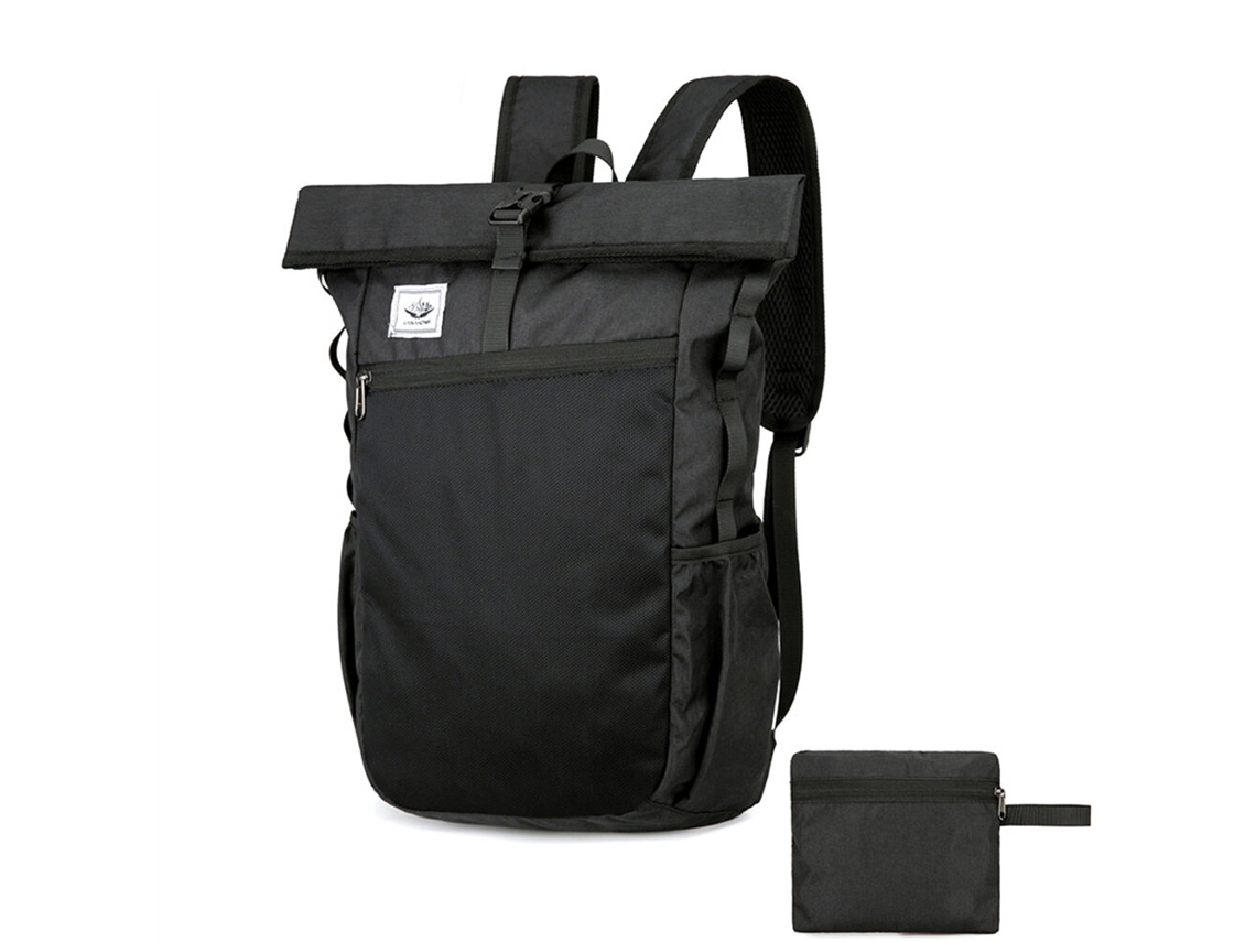 Preta Ipree Mochila Dobrável Ultraleve Ar Livre Viagens Caminhadas Uso Diário Lazer Escalada Camping Leve Escolar Esportiva