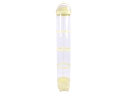 Tubo De Almacenamiento Transparente Con Luz Ajustable De 162 Cm Para Peluches, Color Amarillo.