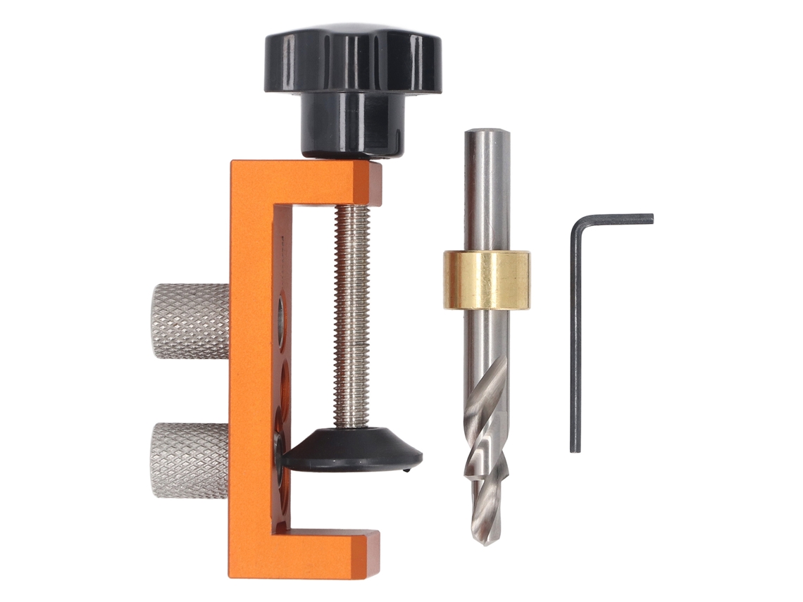 Accesorio De Perforación Para Perfiles De Aluminio Con Broca M6 Y Localizador De Doble Orificio Para Perfiles De Las Series 20, 30 Y 40.