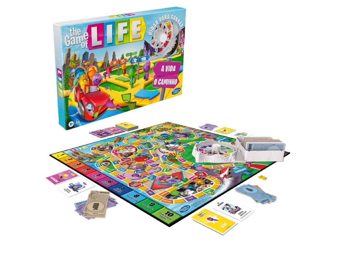 Juego Educativo HASBRO The Game Of Life (Edad Mínima: 8 Años - 4,13 x 40,01 x 26,67 cm)