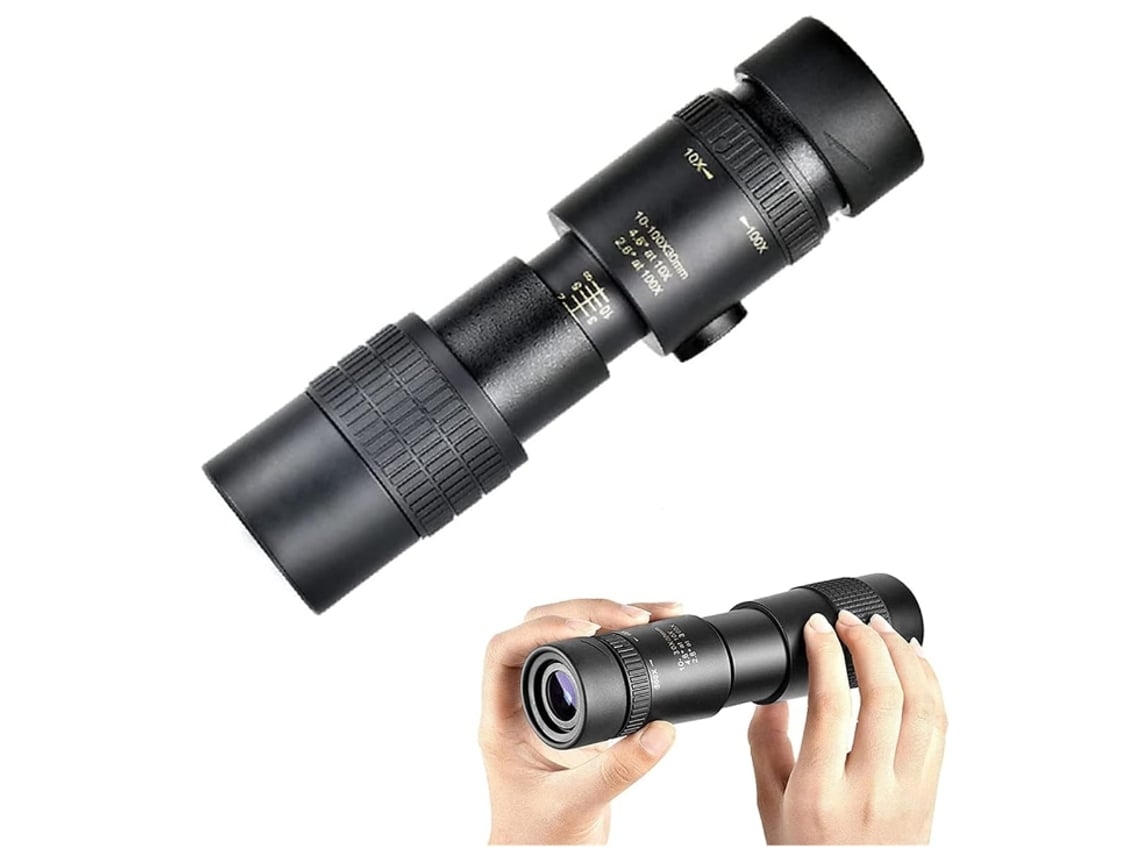 Telescópio 4k 10 300 X 40 Mm Super Zoom High Power Scope Night Vision Telescópio Militar À Prova Dágua Para Viagens Em Acampamento Sem Tripé Facpoet