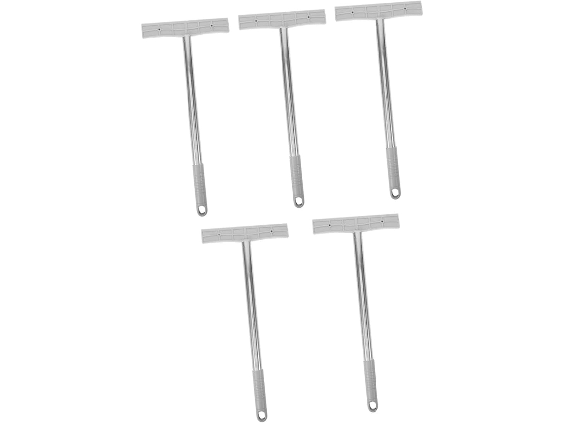 Soportes Para Carteles De Acero Inoxidable De 5 Piezas Con Abrazaderas Cuadradas, Soportes Portátiles Para Eventos.