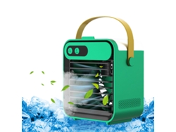 Enfriador De Aire Usb Con Soporte Para Celular Y Espejo, 3 Velocidades, 180 Ml, Portátil Para El Hogar O La Oficina.