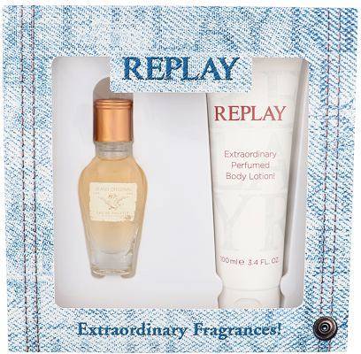 Replay Jeans Original set de regalo para usted edt spray 20 ml corporal 100 cofre perfumes eau 20ml