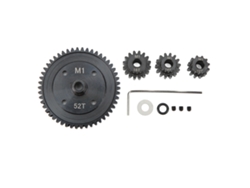 Engranaje Principal Recto De 52 Dientes M1 De 5 Mm Con Piñones De 12, 14 Y 16 Dientes Para Coche Teledirigido Rc A Escala 1/8 Y 1/7.
