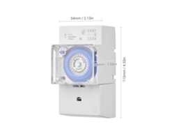 Timer Mecánico Programable 24h 12v Cc Intervalo De 30 Minutos 48 On/off Interruptor Relé