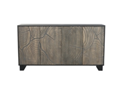Mesa consola de metal y madera con diseño de avión ALEXANDRA HOUSE LIVING (191x58x91cm)