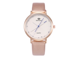 Reloj De Cuarzo Unisex Con Correa De Cuero Pu Zhoulianfa (oro)