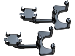 Kit de soporte para teléfono con espejo retrovisor ajustable, montaje rápido sin herramientas, soporte para teléfono para navegación y navegación (2 piezas)