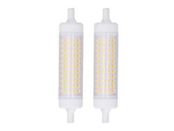 Rebe-bombilla R7s Led Regulable 118mm Doble Extremo 15w 154 Leds 110v 2 Piezas Protección Ojos Para Lámpara Escenario