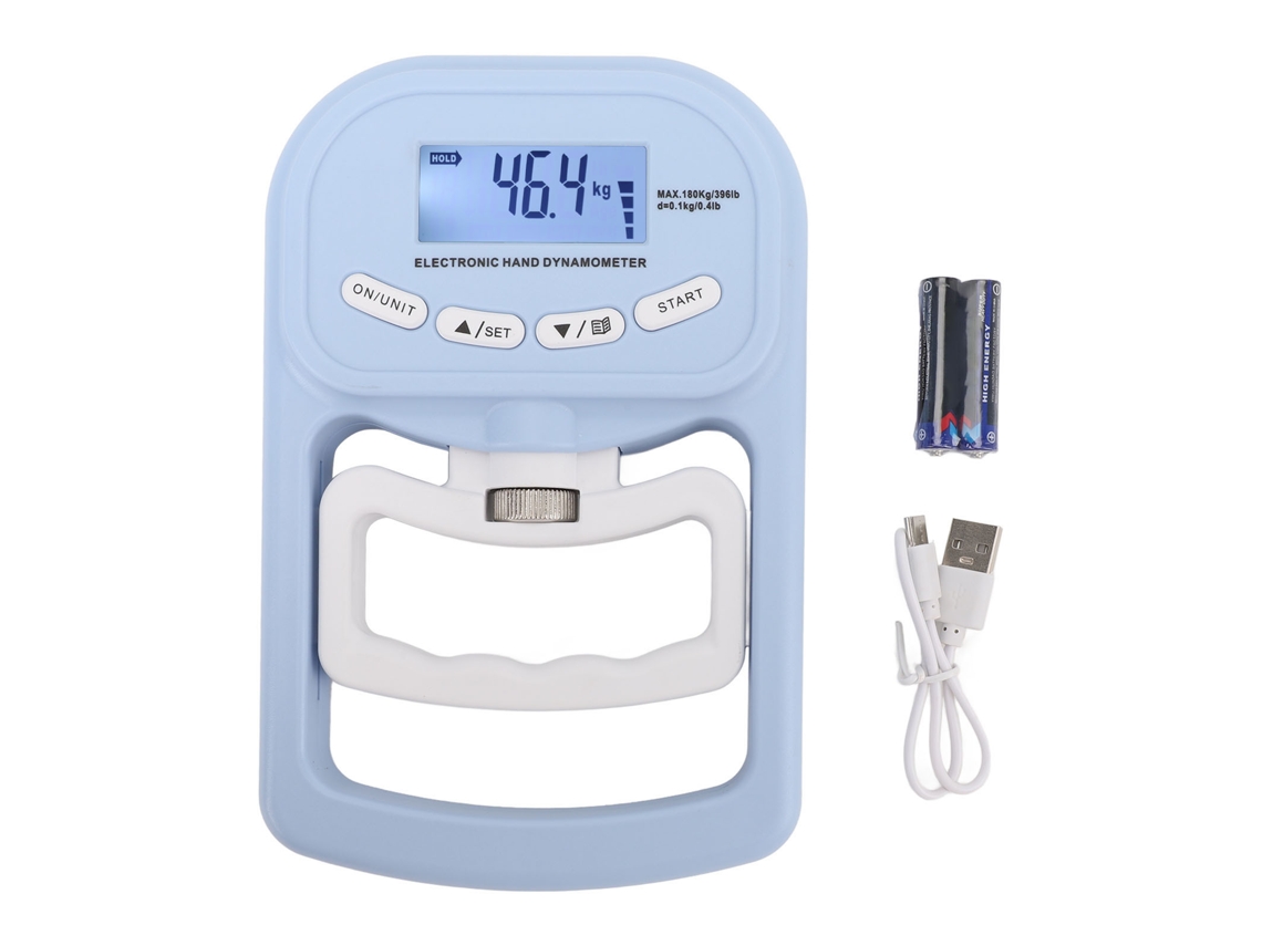 2026rebe-entrenador De Fuerza De Agarre Mano Dinamómetro Digital Lcd Precisión Alta 396lbs Azul Para Entrenamiento Deportivo