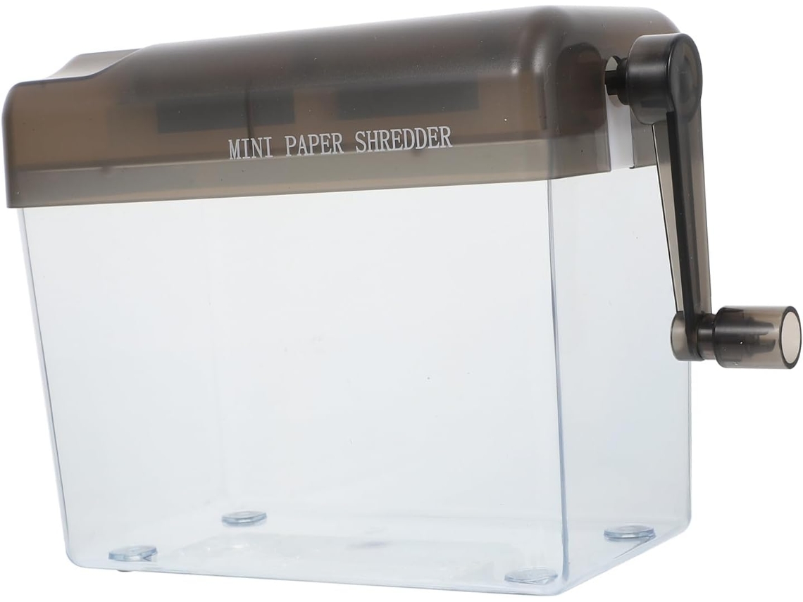 Mini Destructora De Documentos Manual Portátil Para Oficina Y Hogar, Ligera Y Compacta.
