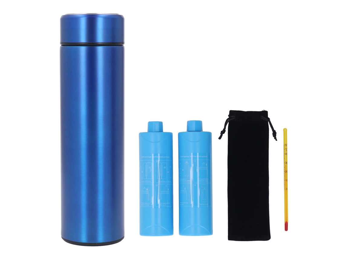Estuche Refrigerador Portátil De Acero Inoxidable Para Bolígrafos, Estilo Azul, Para Uso En Exteriores.