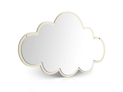 Espejo Acrílico Niños Decoración Autoadhesivo Forma Nube Seguro Para Habitación Infantil 38,00x25,00x0,50cm