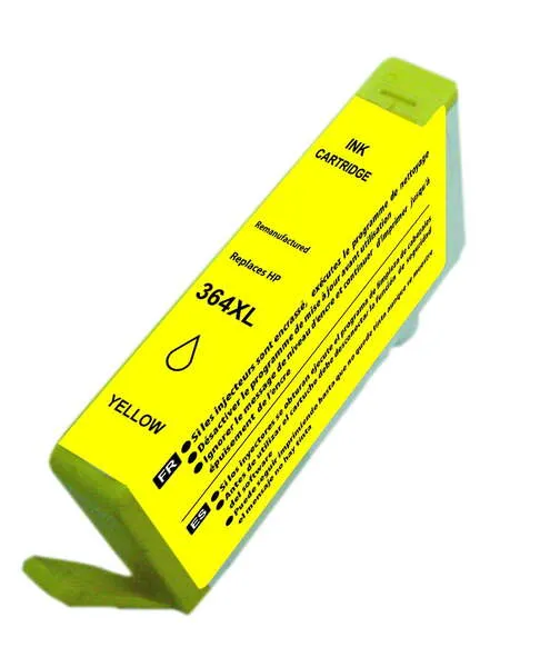 Cartucho de tinta genérico HP 364Xl Amarillo reemplaza a Cb325Ee/Cb320Ee
