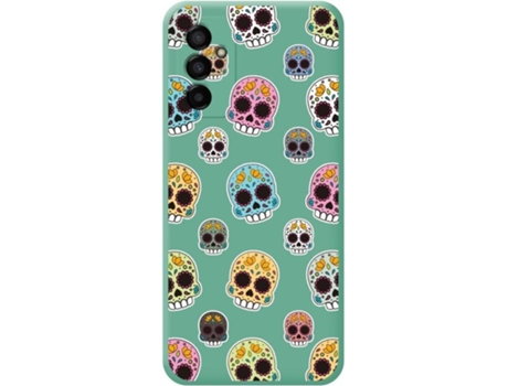 Carcasa para Samsung Galaxy M23 5G TUMUNDOSMARTPHONE Silicona Líquida Dibujos Verde