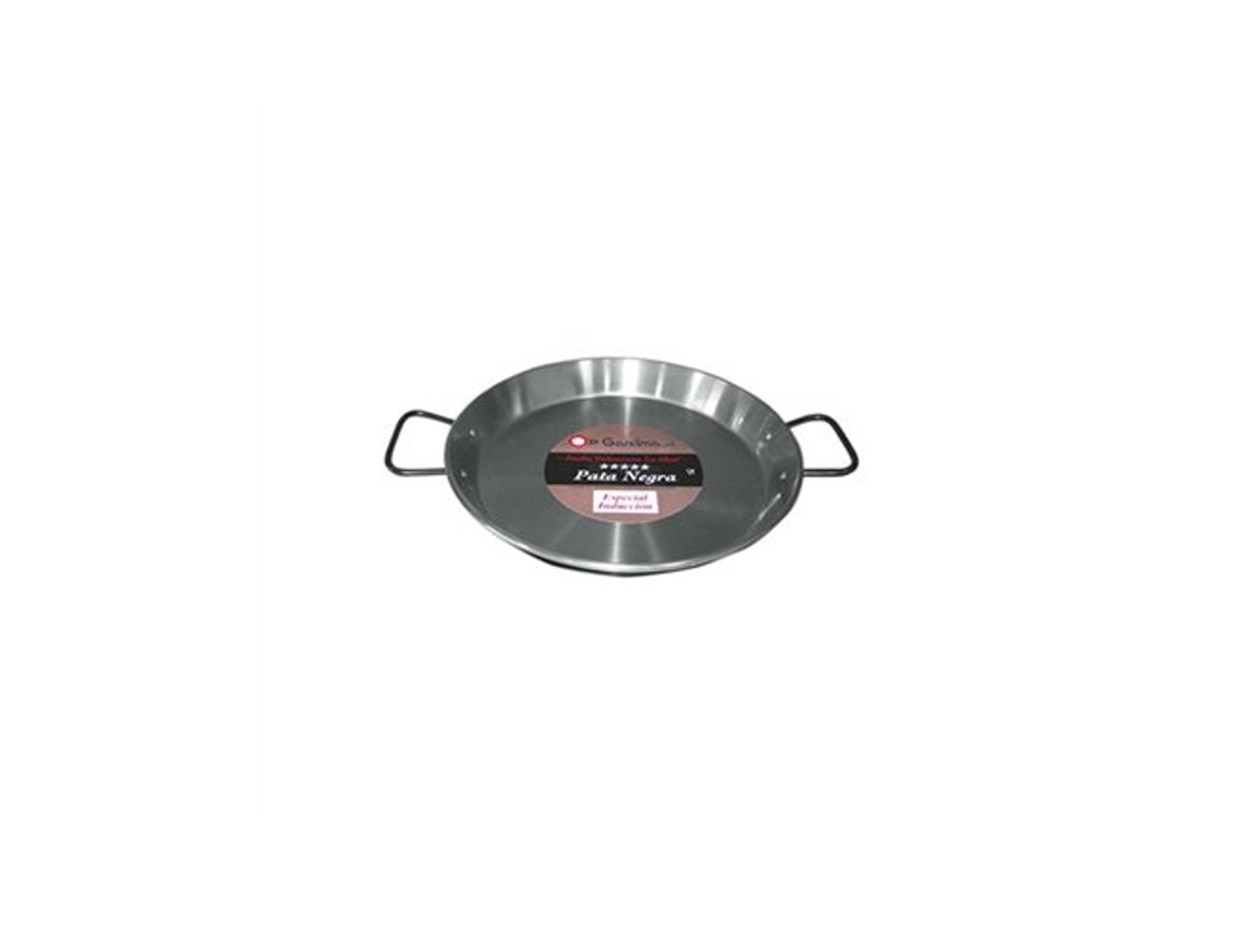 Sartén De Paella Pulida 50cm Pierna Negra Ideal Garcima