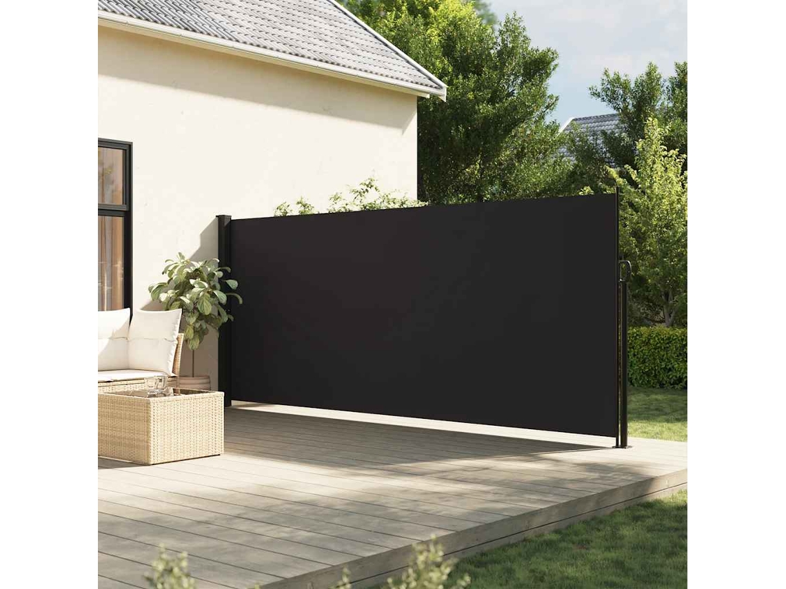 Toldo Lateral Retrã¡til 180x500 Cm Preto Dkd Home Decor