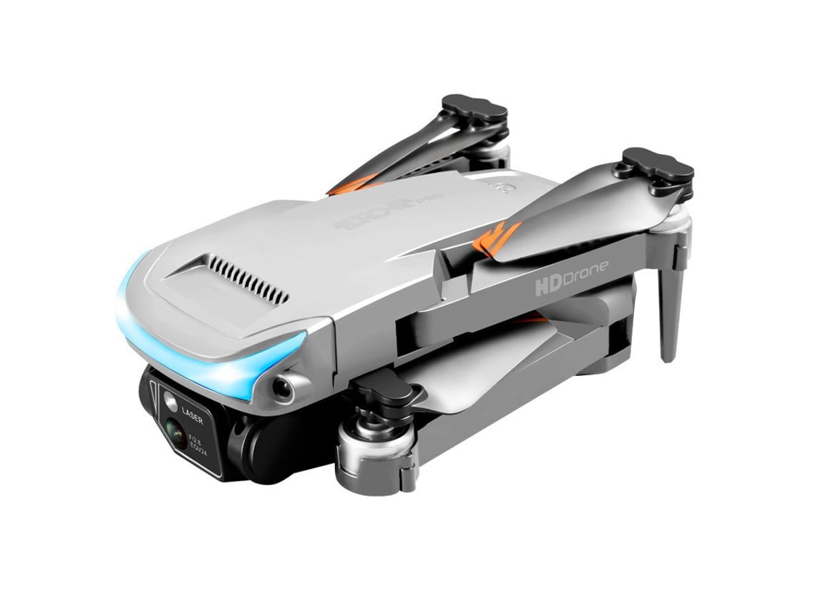 Dron De Control Remoto Con Cámara 4k Hd (modelo Z888 - - Duración De La Batería 18 Min - Gris)