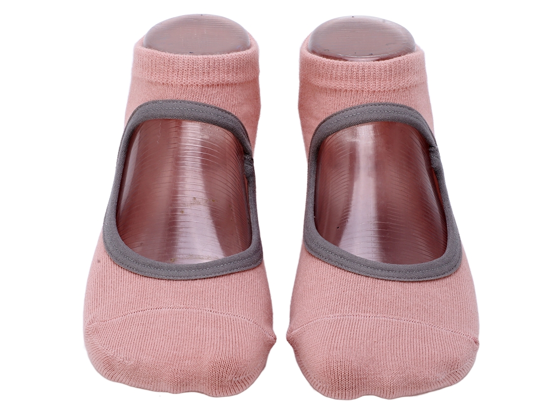 Calcetines De Pilates Para Mujer, Antideslizantes, Sin Talón, Transpirables, Calcetines De Yoga Para Fitness Y Deportes, Color Rosa.
