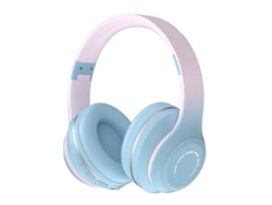 Auriculares Inalámbricos Bluetooth Con Cancelación De Ruido, Plegables, Graves Intensos, Color Azul Degradado.