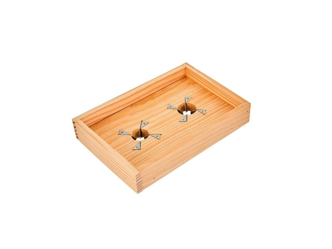Tabla Rajar Aceitunas Madera 2 Agujeros