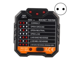 Comprobador De Enchufes Digital Portátil, Detector De Fallos Eléctricos, Red Eléctrica 48-65hz