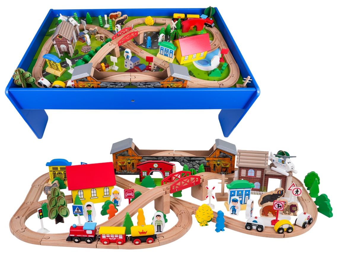 Mega Tren de Madera en la Mesa B.active