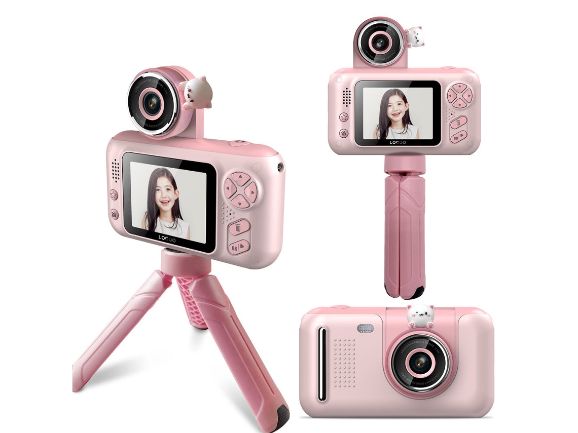 Cámara Digital Portátil Para Niños De 1080p Con Pantalla Hd De 2,4 Pulgadas - Rosa SUNNY SPACES