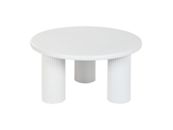 Mesita Auxiliar Metal Blanco 75x75x40cm