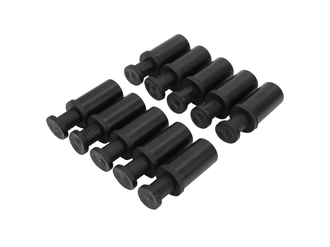 2026velora-50 Peças Conector De Tapão Neumático Composto 16mm Tapão De Tubo Acessório De Conexão Terminal