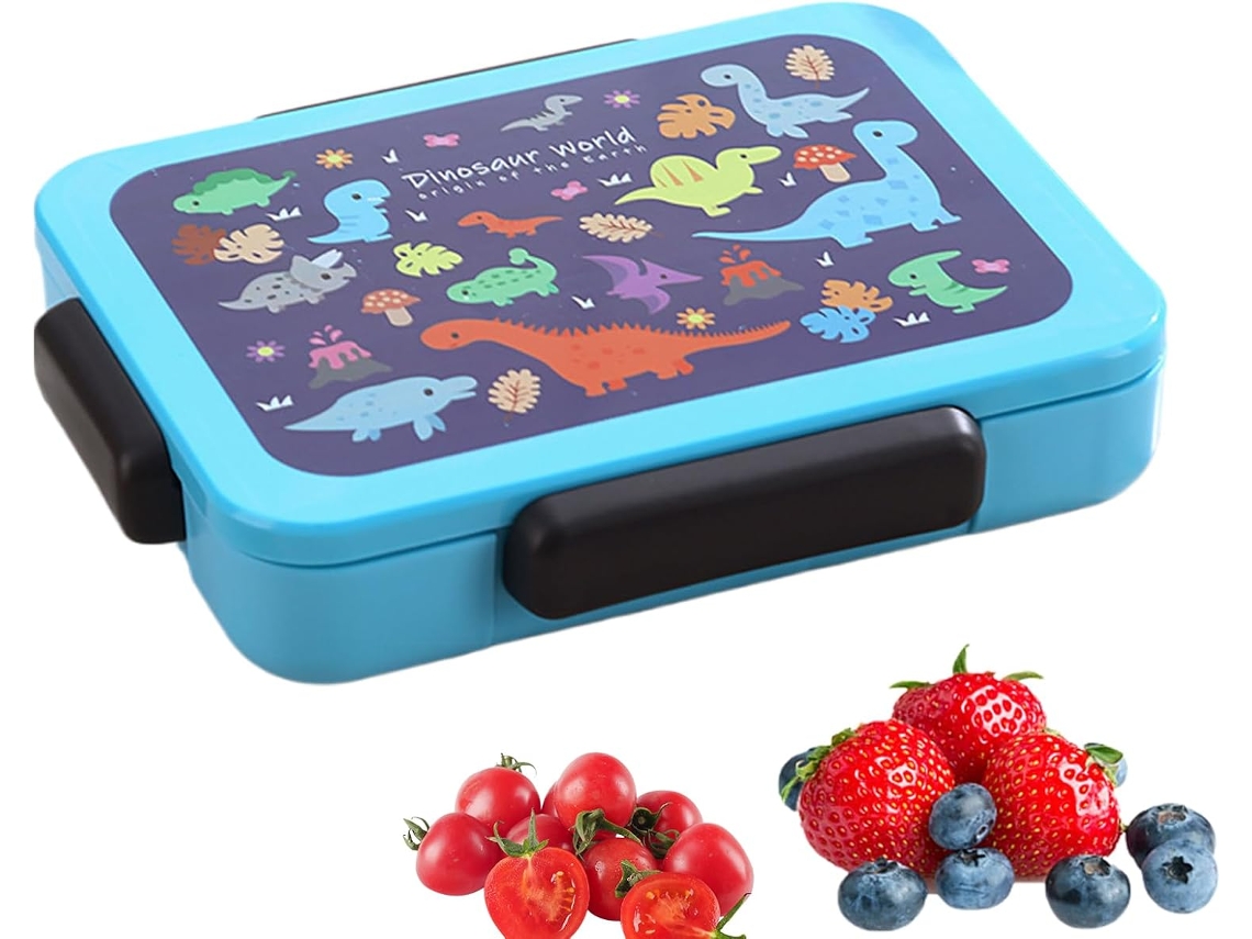 Recipiente hermético para el almuerzo, fiambrera con compartimentos, caja de almuerzo, mesa de cocina de verano.