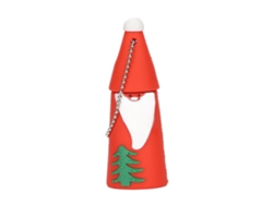 Pendrive Usb 2.0 128gb Santa Claus Cuto Almacenamiento Móvil Duradero Compatibilidad Fuerte Rojo