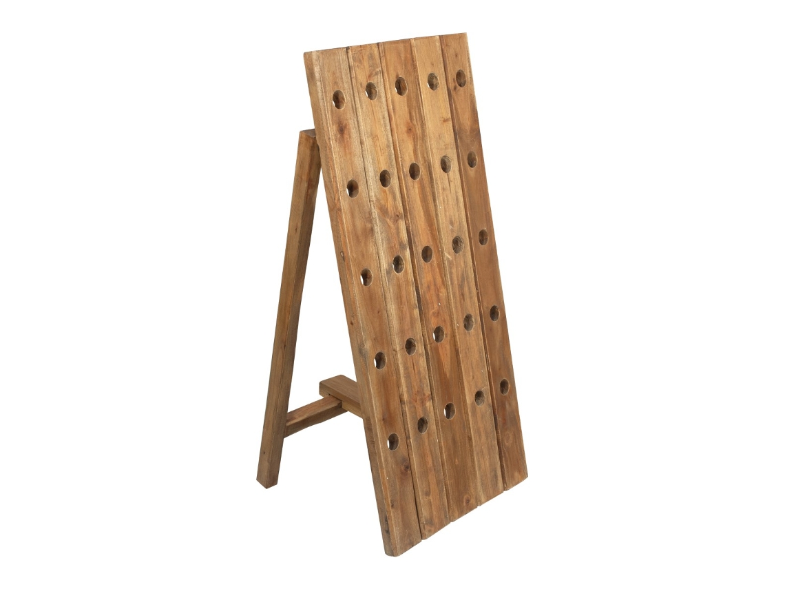- Botellero Vertical | Botelleros Vino de Madera, Capacidad 25 Botellas, Dimensiones: 110 cm x 45 cm x 49 cm