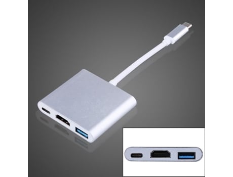 Adaptador Usb C Hdmi Adaptador De Cable Multipuerto Digital Tipo C A Hdmi Proyector HDTV Para Computadoras Portátiles HURRISE