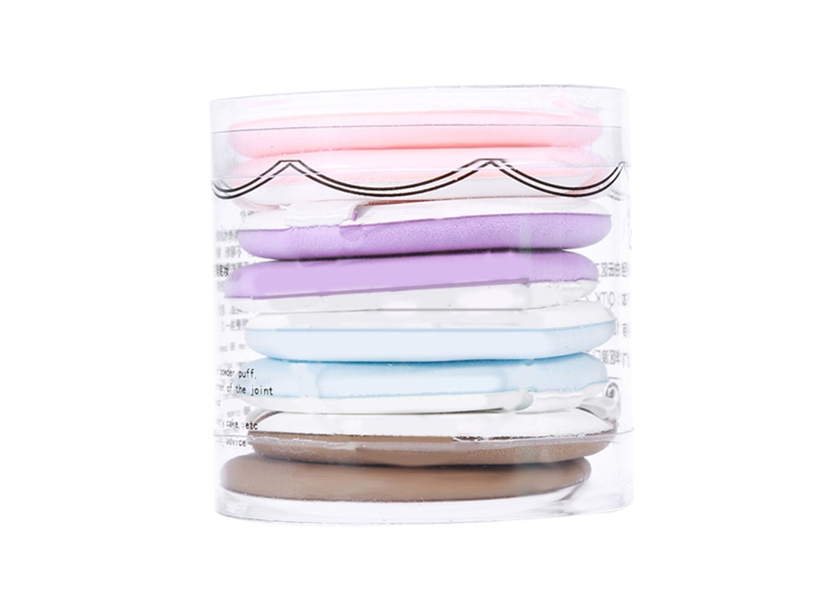 8 Piezas/conjunto De Puff De Maquillaje En Colores Mixtos Para Base, Bb Cream Y Air Cushion Vante