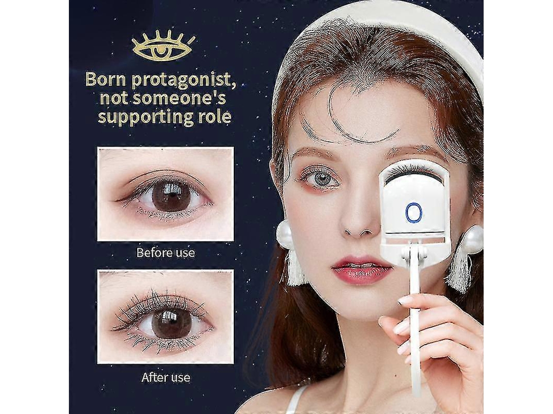 Rizador de pestañas eléctrico portátil y duradero con efecto natural. Hengjian