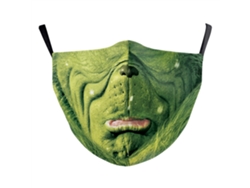 Máscara del Grinch con pelo verde para Halloween y Navidad