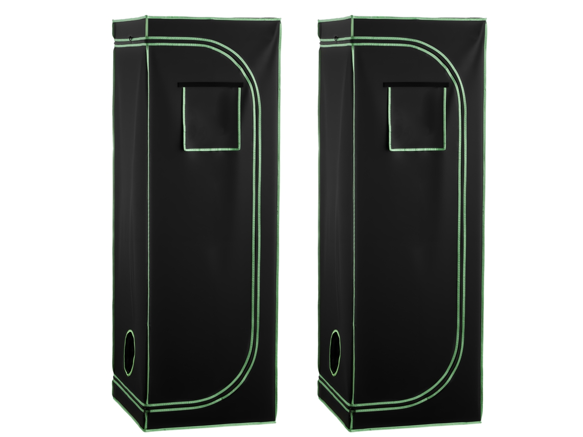 Armario de cultivo interior Succebuy con ventana de 60 x 60 x 180 cm para plantas y flores