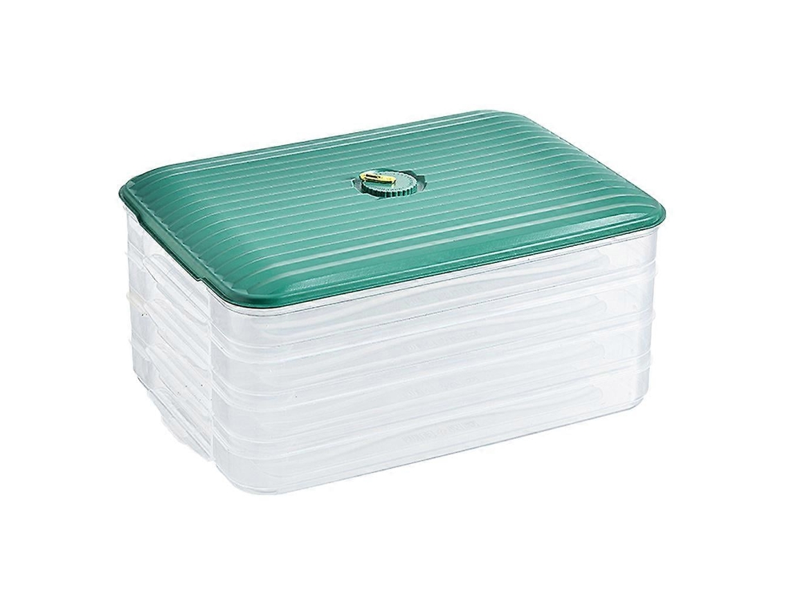 Caja portátil para guardar alimentos con 4 tapas, ideal para el refrigerador y para guardar pasteles de Chaberlu (con tapa)