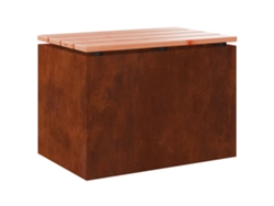 Maison Exclusive - Banco De Jardín Oxidado 60 X 40 X 43 Cm Acero Oxidado