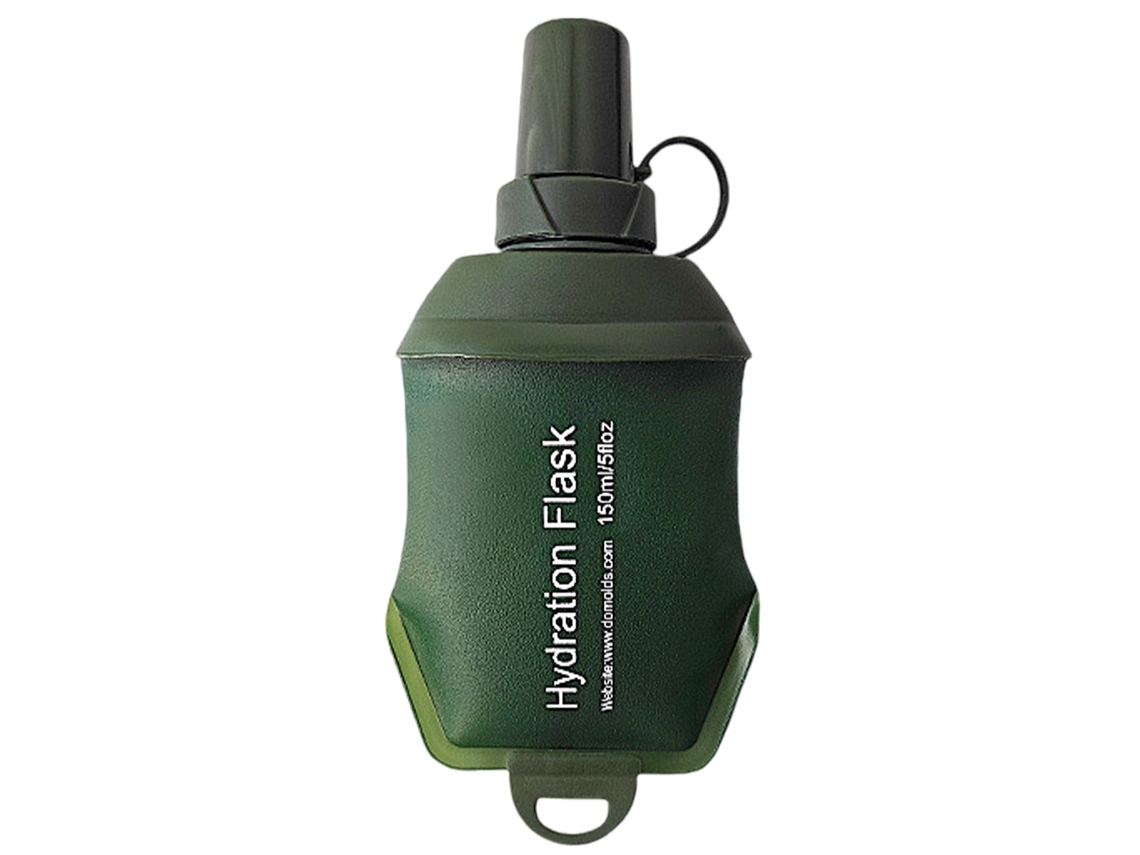 Botella de agua flexible de 500 ml, botella plegable de TPU para mochila de hidratación, chaleco para correr, botella portátil para senderismo, ciclismo y Mo
