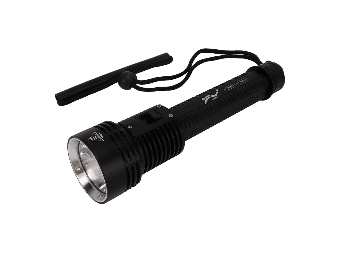 Vlrla-2026linterna De Buceo T40 Interruptor Magnetrón Luz Fuerte Antipenumbra Ipx8 Sumergible Submarino