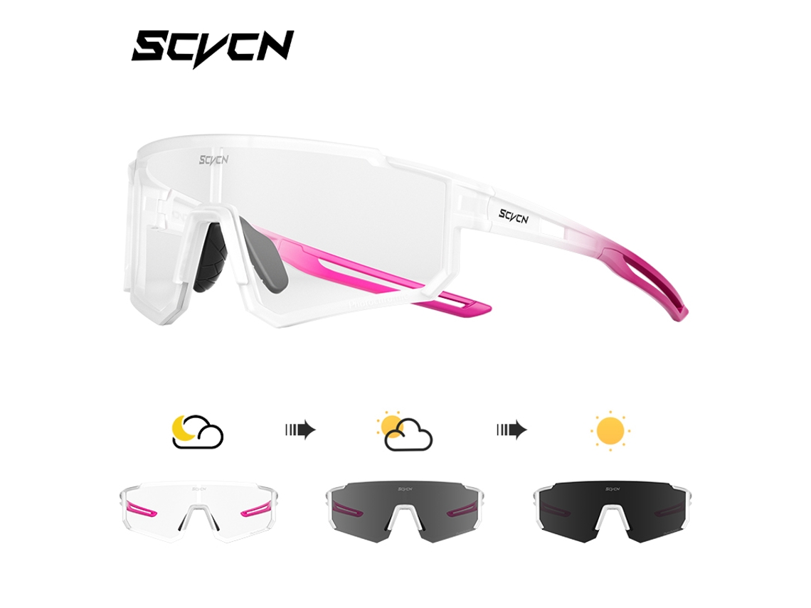 Gafas de ciclismo unisex MDUG con protección UV400 y revestimiento antirreflejos multicolor (modelo fotocromático 4)