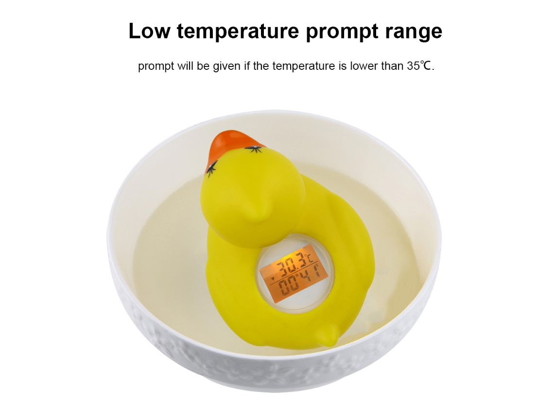Termómetro De Agua Para El Baño De Los Niños: Patito De Goma Flotante Con Medidor De Temperatura.