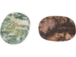 Piedra De Cristal Grabada Con Mensaje Inspirador, Ideal Como Regalo Decorativo O De Ánimo – Acabado Liso